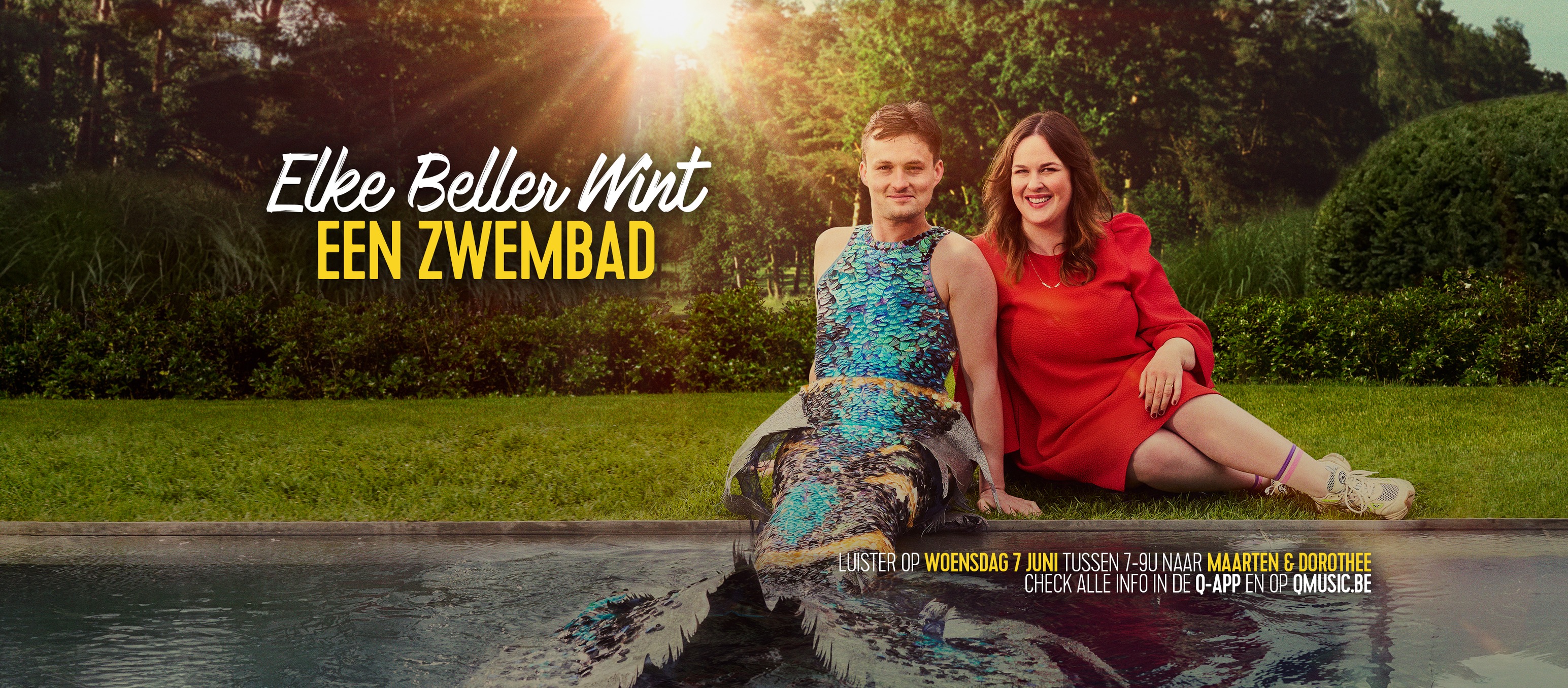 Elke beller wint een zwembad