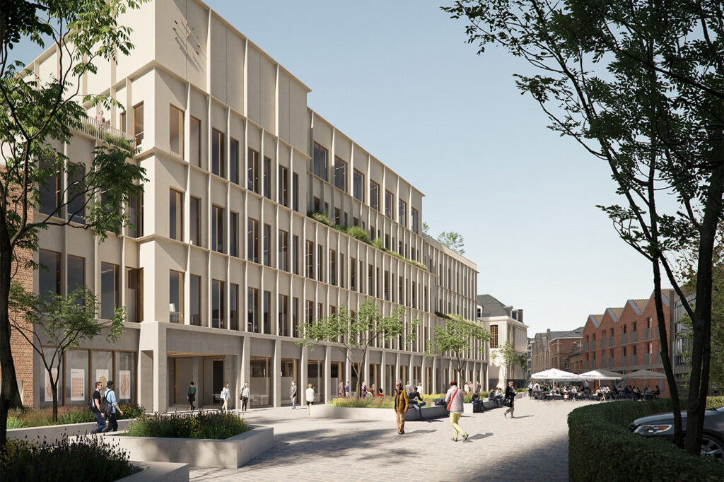 Sustainable building with concrete: Roeselare city hall