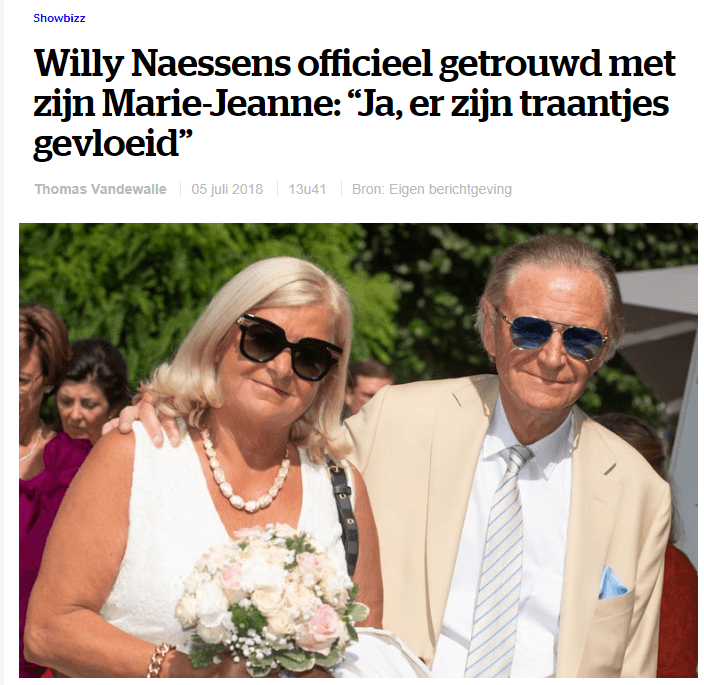 Nl Hln Onze Willy Is Getrouwd Met Zijn Marie Jeanne