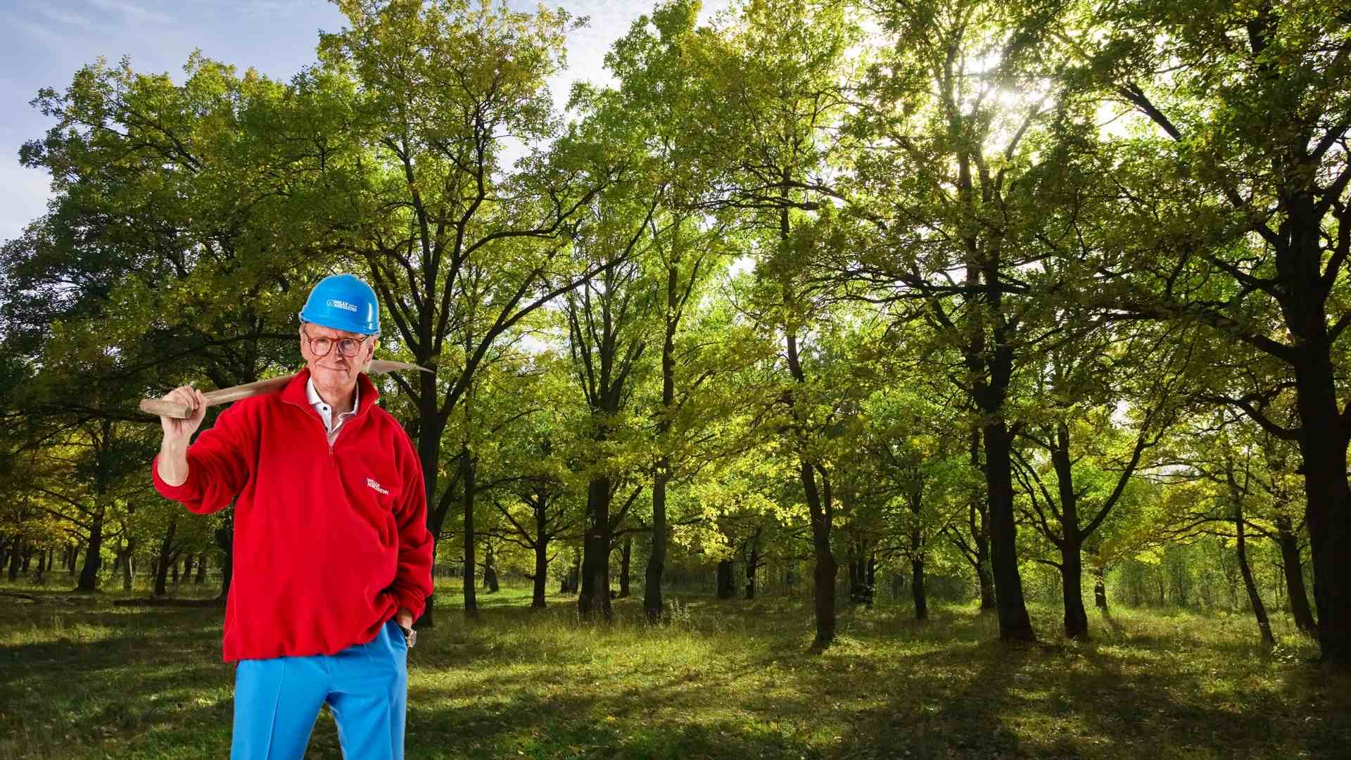 Willy Naessens plants a company forest